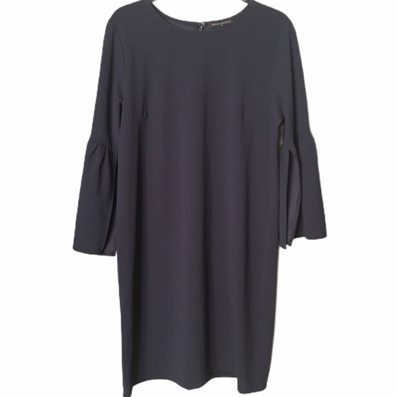 Banana Republic Blue 3/4 Bell-Sleeve Shift Dress - Picture 2 of 5